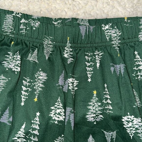 TAHARI Family Matching PJ Winter Green White Pine Christmas Trees Yellow Star - Picture 6 of 9